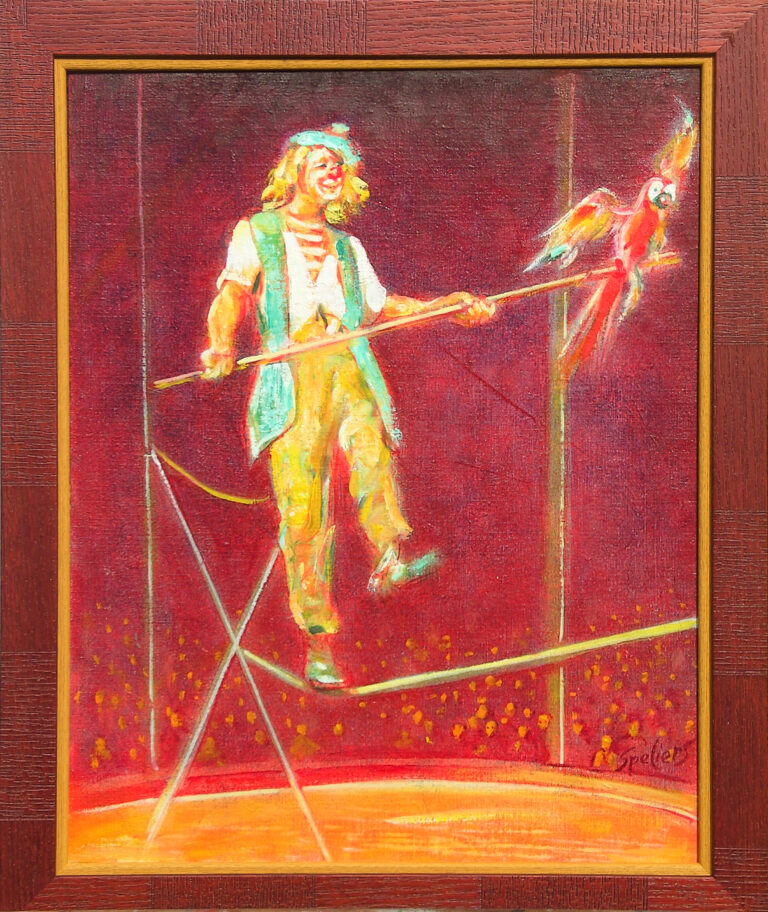 Le clown et le perroquet