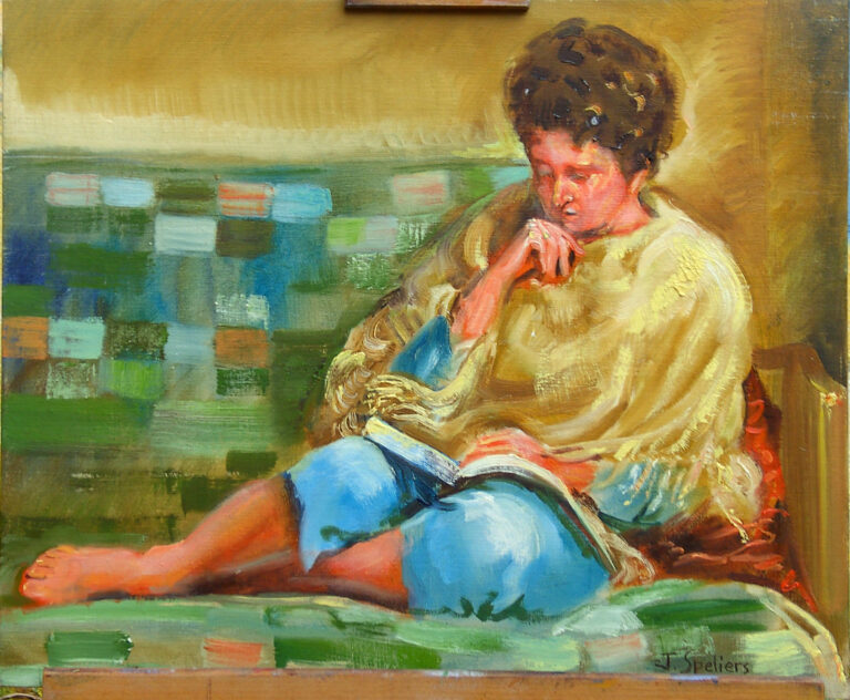 Marité la liseuse à Rochehaut
