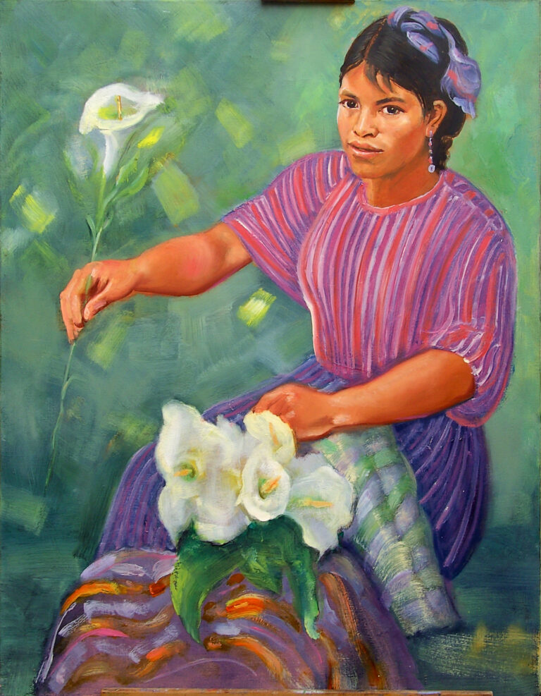 Sylvia et les arums