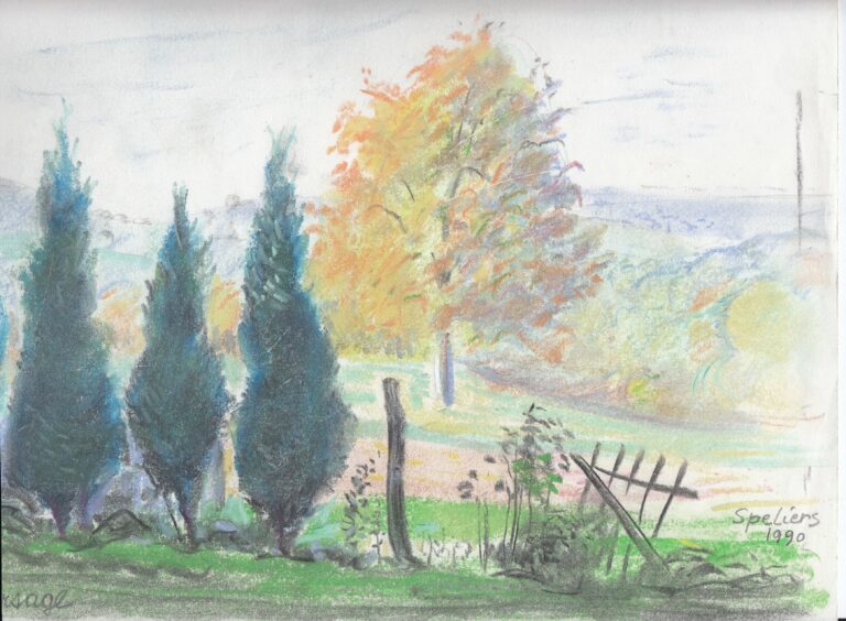 Trois cyprès